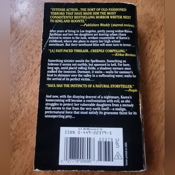 🌟FREE ADD-ON🌟 THE HOMING By John Saul Paperback Vintage Book Aug '95 - Picture 3 of 5